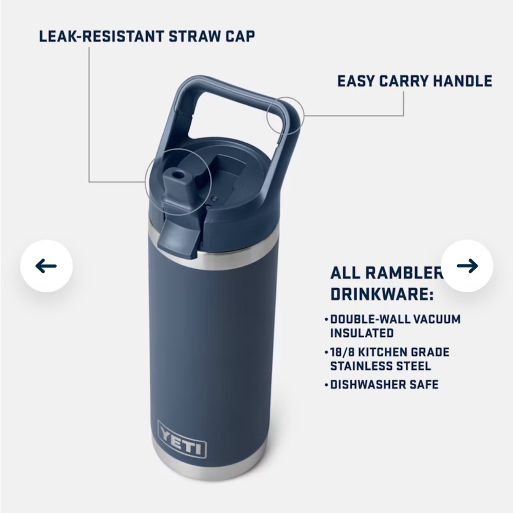 YETI 18 OZ WATER BOTTLE - Picture 3 of 8